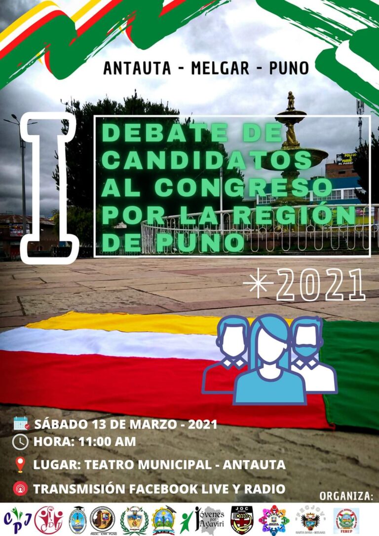I Debate De Candidatos Al Congreso Por La Región Puno 2021 La Decana 8402