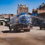Municipalidad de San Román realiza jornada de limpieza y desinfección en la ruta de la Feria de la Integración Andina