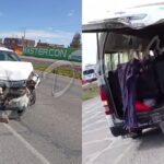 Cuatro heridos deja choque entre auto particular y combi en la carretera Juliaca–Caracoto