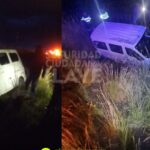 Despiste vehicular en Piñutani deja solo daños materiales