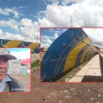 Vecinos de la urbanización Santa Zoraida exigen reposición de techo de losa deportiva tras colapso por granizada