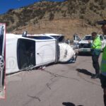 Accidente de tránsito en la ruta Lampa–Cara Cara deja un conductor herido