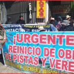 Presidente de comité denuncia abandono de obra de pistas y veredas y advierte posibles protestas