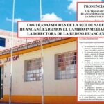 Trabajadores de la REDESS exigen cambio inmediato de directora ante denuncias de «contrataciones a dedo» y desabastecimiento